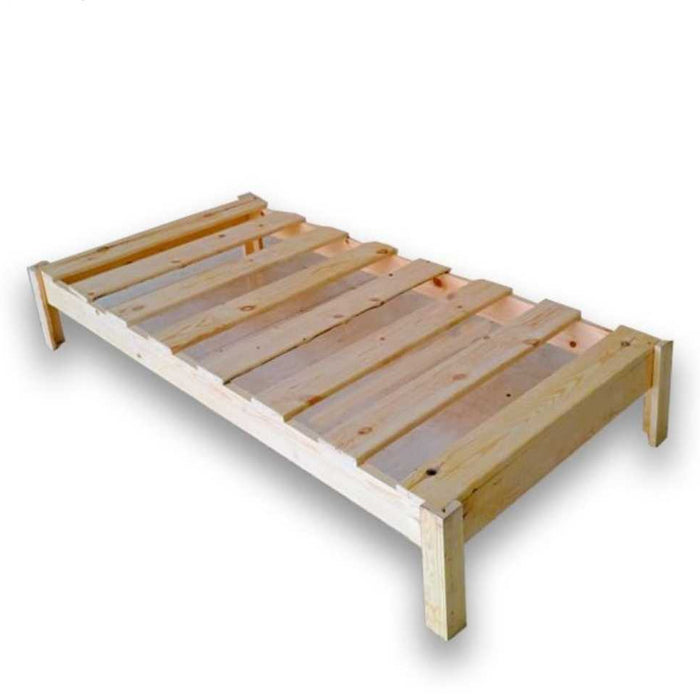 Sommier En Bois Naturel 1 place