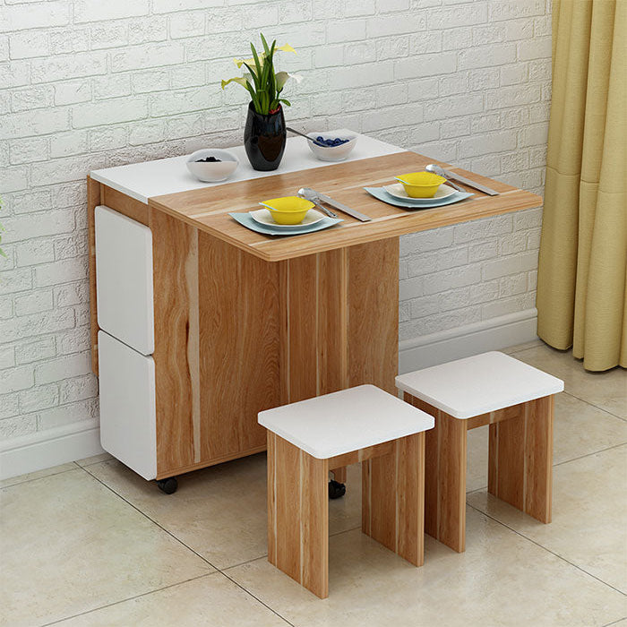 Table Pliable Moderne Multifonctionnelle Avec 4 Chaises