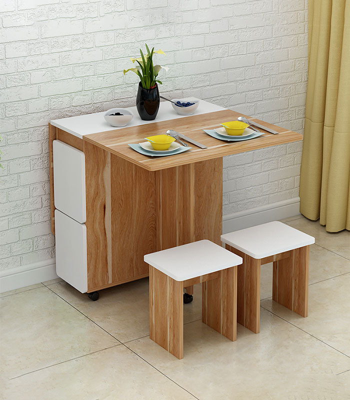 Table Pliable Moderne Multifonctionnelle Avec 4 Chaises