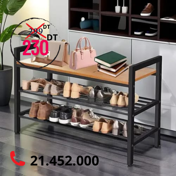 Rangement à Chaussures Loft 3 Niveaux