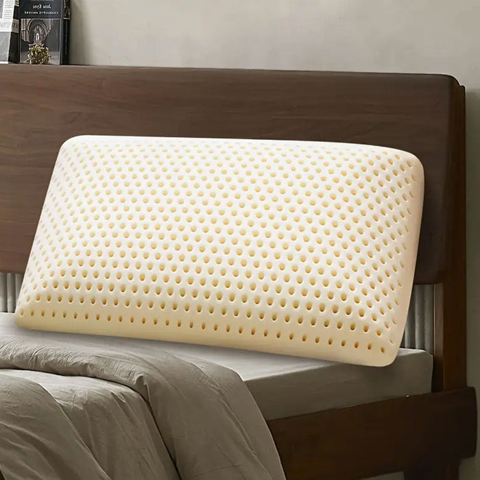 Oreiller en Latex 100 % Naturel Ultra Respirant et Confortable