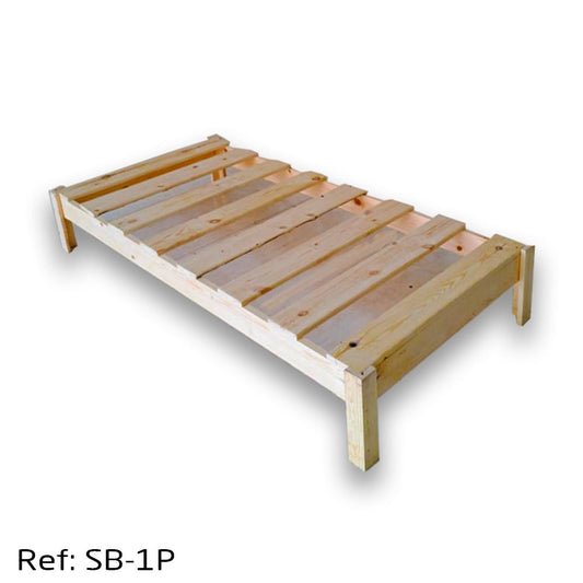 Sommier En Bois Naturel Une Place