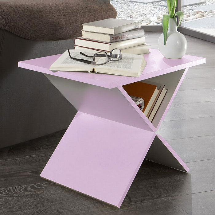 Table Décorative Croisée En MDF Stratifié de Haute Qualité