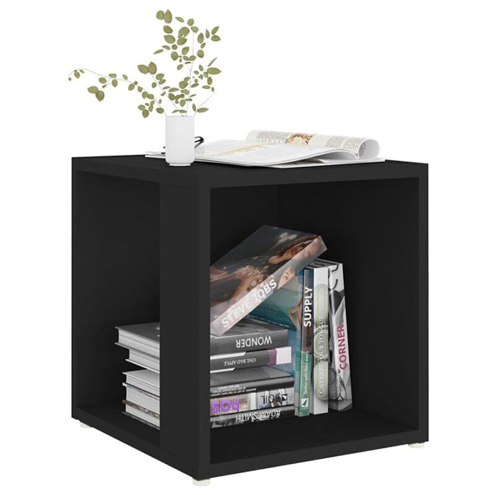 Table Décorative Avec Rangement En MDF Stratifié de Haute Qualité – Couleur Noir